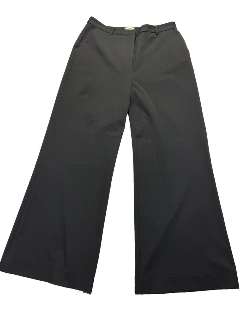 L'AGENCE Black Pilar High Rise Wide Leg Pants sz 16 Quiet Luxury